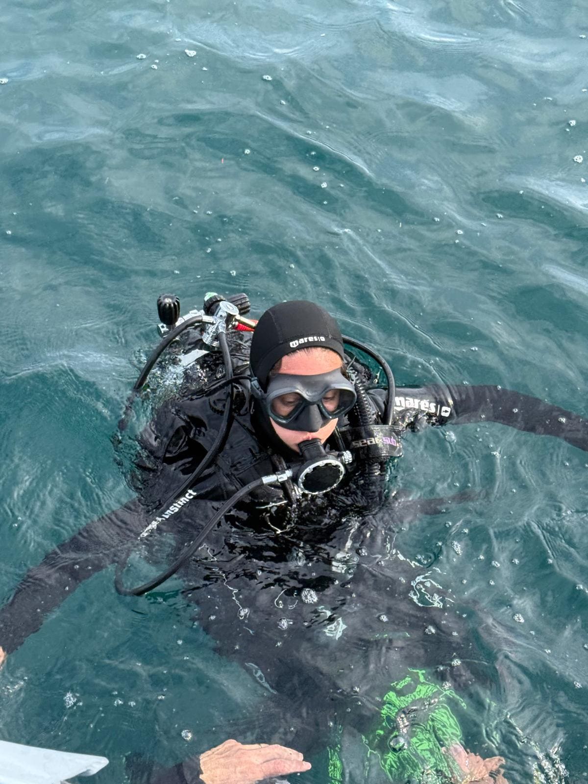 Elena Ferrari in immersione subacquea